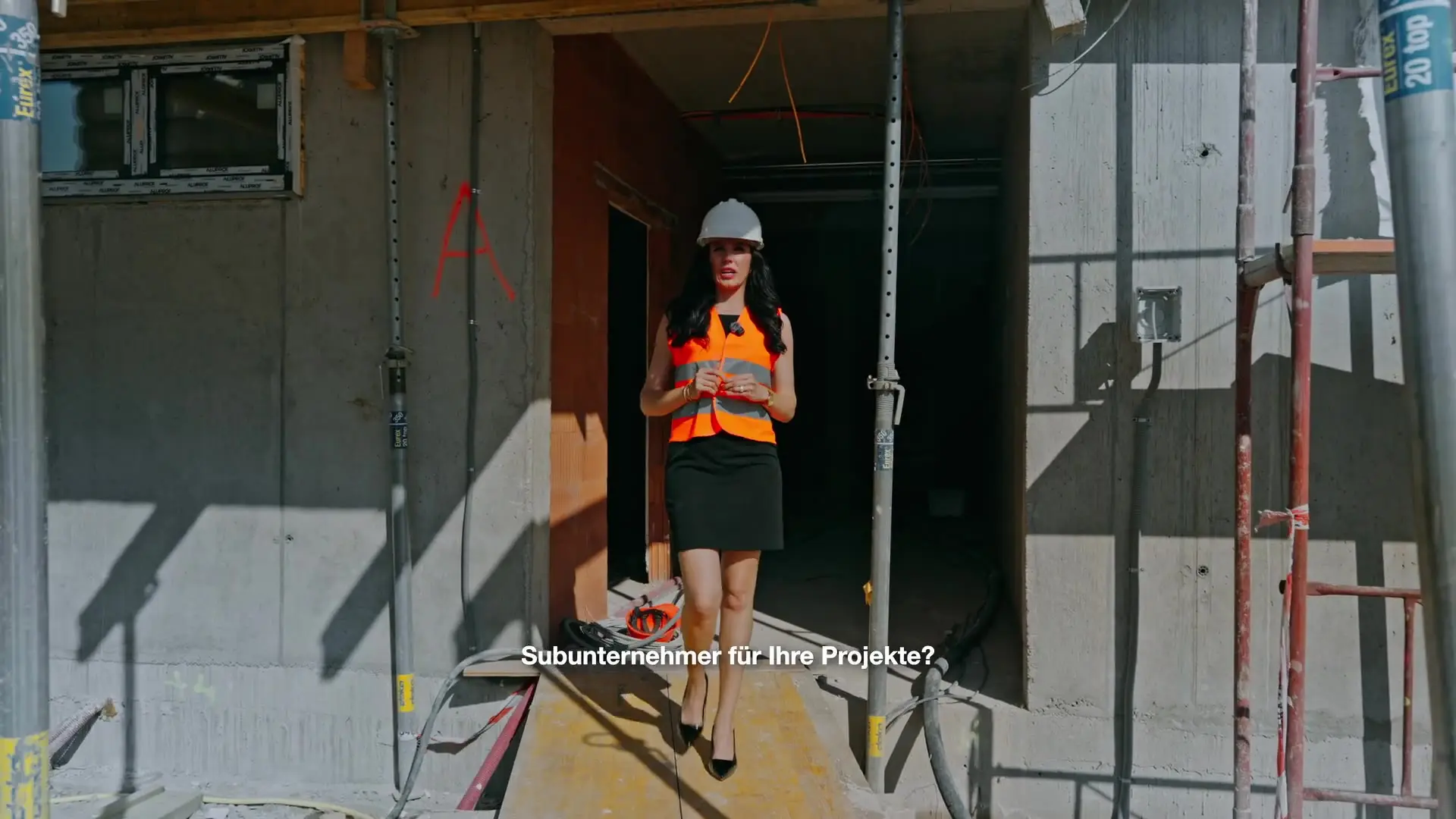 Rodecon-Firmenpräsentation auf einer Baustelle